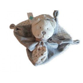 Accueil Tex doudou Tex Ours Gris Etoile Argente Dos Blanc Plat