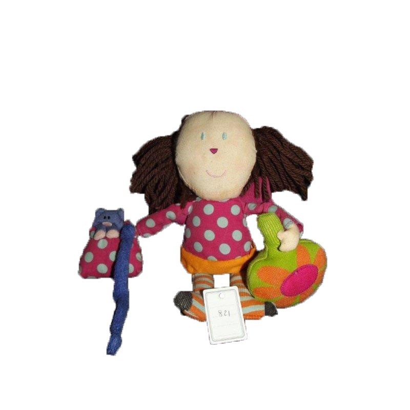 Accueil Z'autres marques Doudou Latitude Poupee Rose sac chat Miaou fleur Poupee