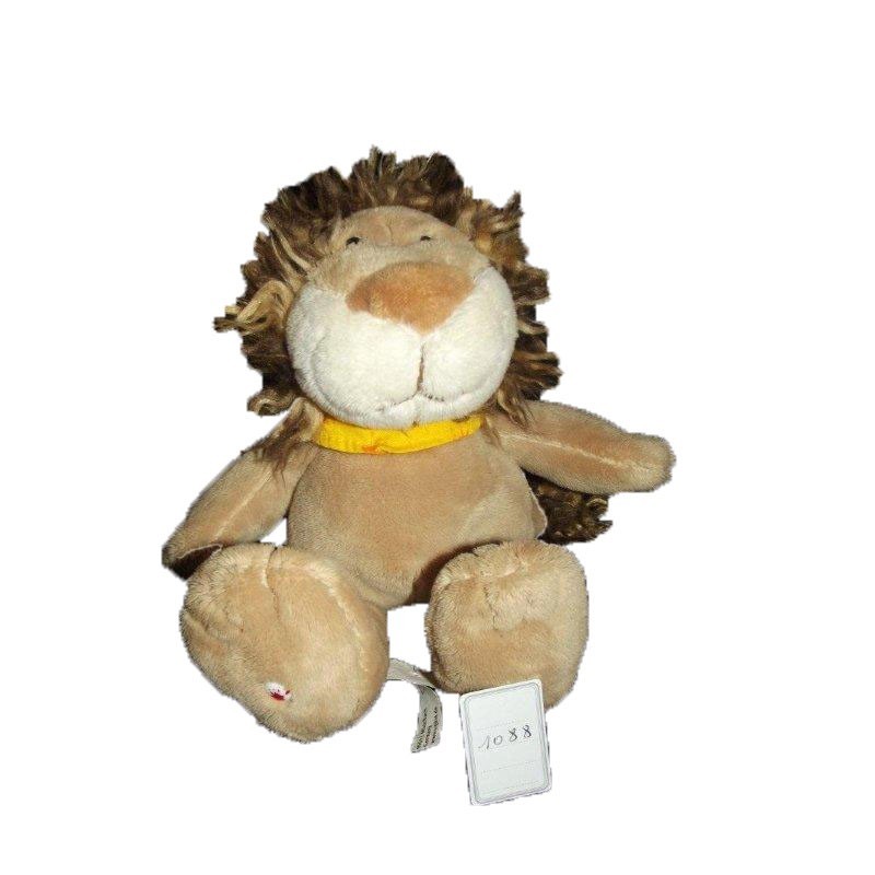 Accueil Z'autres marques Doudou Sigikid Lion Beige criniere foulard jaune 23cms Pantin