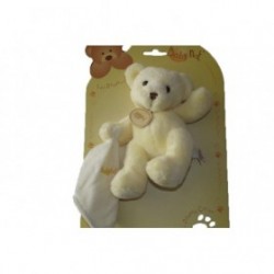 Accueil Babynat doudou Babynat Ours Blanc mouchoir blanc BN3532 Les Douceurs Pantin