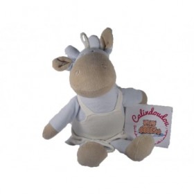 Accueil Z'autres marques Doudou Caramella MGM Vache Bleu salopette blanche Musical