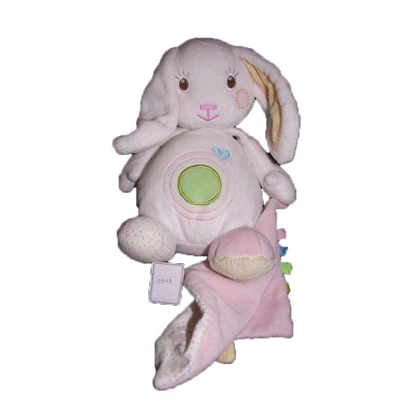 Accueil Z'autres marques Doudou Auchan Lapin Blanc mouchoir rose Pantin