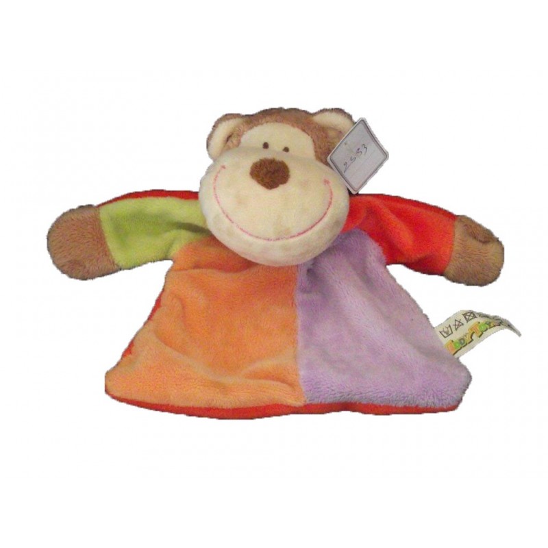 Accueil Z'autres marques Doudou eddy toys Singe Orange violet vert Plat