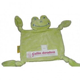 Accueil Z'autres marques Doudou Auchan Grenouille Vert 4 nœuds Plat