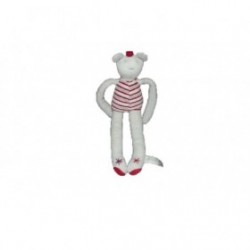Accueil Z'autres marques Doudou tape a l'œil Ours Gris long jambe gris etoile rayure rouge Pantin