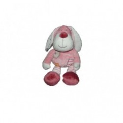 Accueil Z'autres marques Doudou kiabi Chien Rose rayure blanc croix carree Pantin