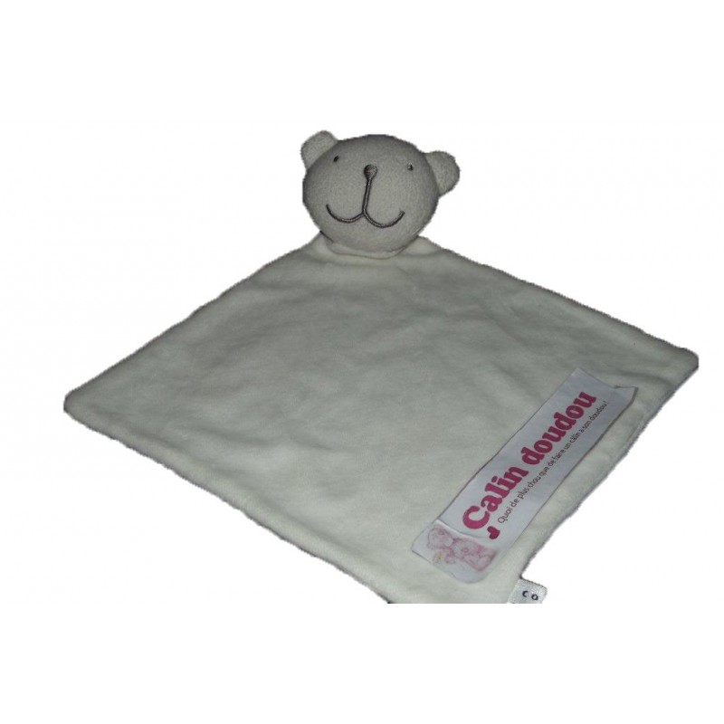 Accueil Z'autres marques Doudou cocoon Ours Blanc  Plat