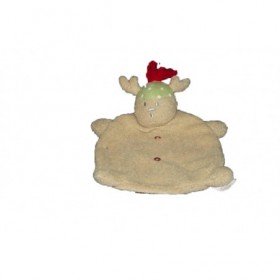 Accueil Z'autres marques Doudou absorba Ours Marron chapeau vert pois blanc bouton rouge Plat