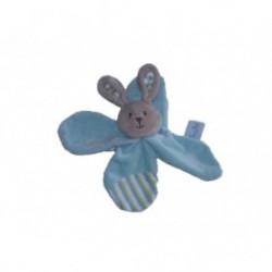 Accueil Babynat doudou Babynat Lapin Bleu Douceur Flower Plat