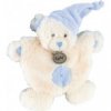 Accueil Babynat doudou Babynat Ours Bleu croix BN782 Les Calins Plat