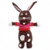 Accueil Z'autres marques Doudou Latitude Lapin Noir Lucien wolly family laine 32cms Pantin