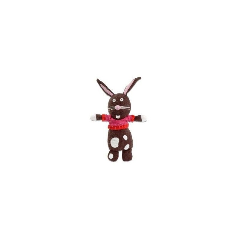 Accueil Z'autres marques Doudou Latitude Lapin Noir Lucien wolly family laine 32cms Pantin