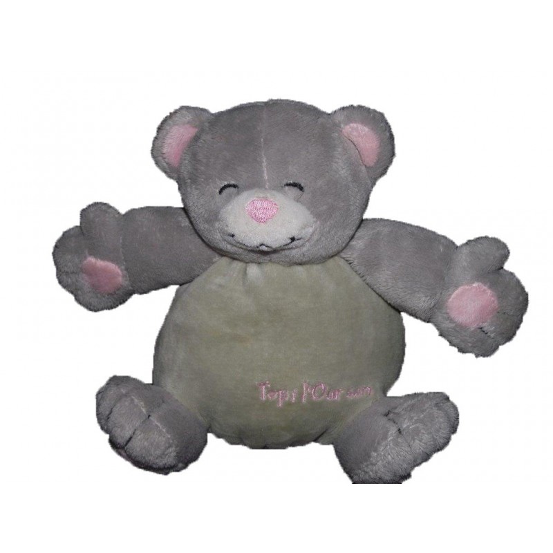 Accueil Z'autres marques Doudou SVR laboratoire Ours Gris rose Pantin