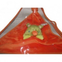 Accueil Z'autres marques Doudou Kikou Creativtoys Souris Vert reversible plat oiseau orange au dos  Plat