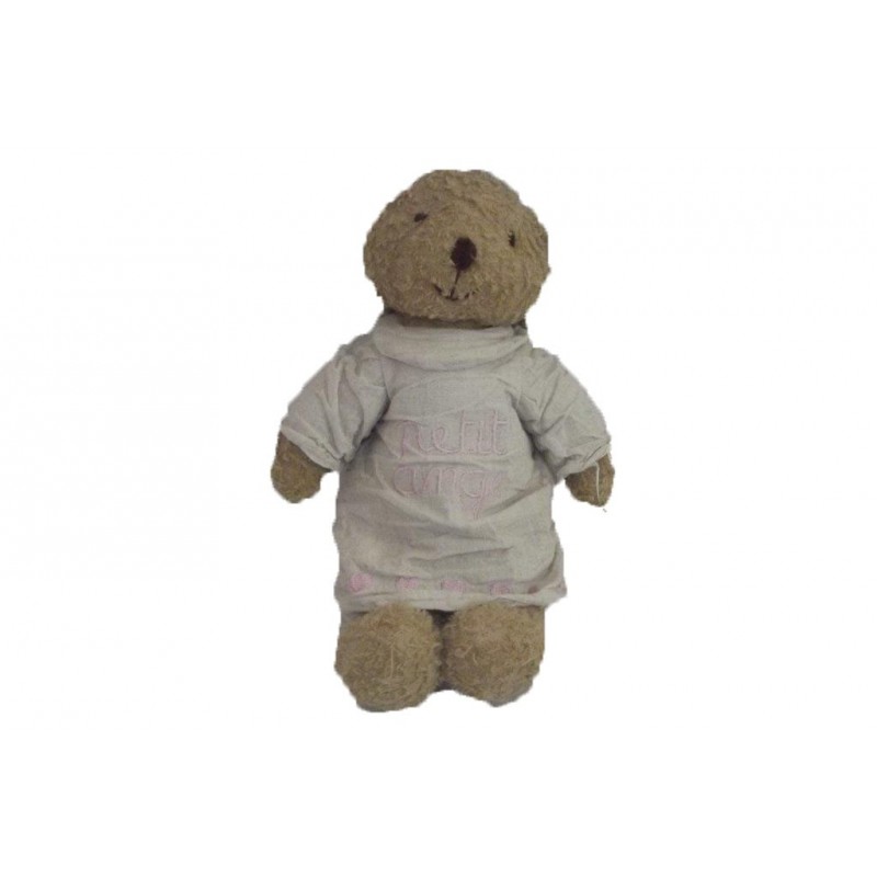 Accueil Z'autres marques Doudou Jardin d'Ulysse Ours Marron robe petit ange  Pantin