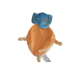 Accueil Z'autres marques Doudou Toy's r'us Elephant Orange tete bleu fleur 3 nœuds Plat