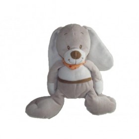 Accueil Z'autres marques Doudou Influx Chien Beige foulard orange 25cms Pantin