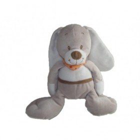 Accueil Z'autres marques Doudou Influx Chien Beige foulard orange 25cms Pantin