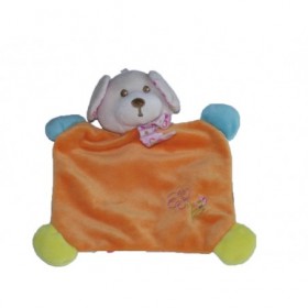 Accueil Z'autres marques Doudou Cp international Chien Orange jaune bleu fleur Plat