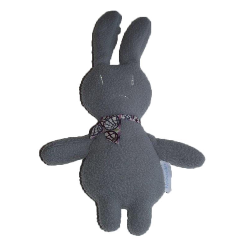 Accueil Z'autres marques Doudou Trousselier Lapin Gris foulard 18cms Pantin