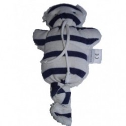 Accueil Z'autres marques Doudou Raynaud Ours Bleu marin rayure  Hochet