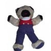 Accueil Z'autres marques Doudou Boulgom Ours Marron pantalon bleu pois 30cms Vintage Pantin