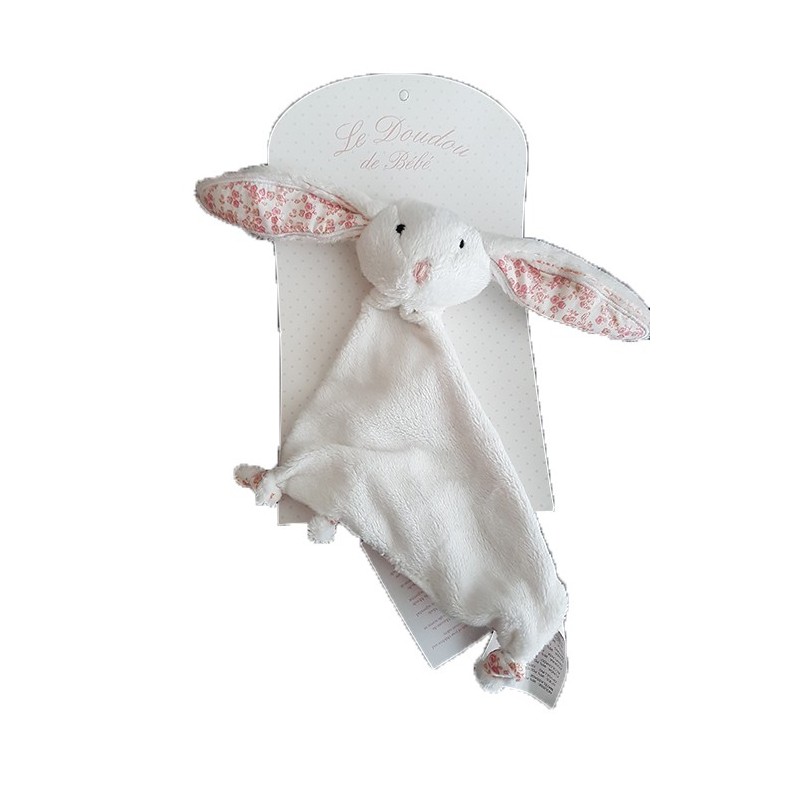 Accueil Z'autres marques Doudou Maison du Monde Lapin Blanc Victorine losange Fleur Rose  Plat