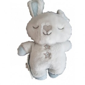 Accueil Z'autres marques Doudou Blankets and Beyond Lapin Blanc Etoile bleu Pantin