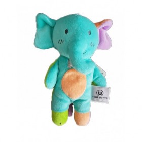 Accueil Z'autres marques Doudou Super U Elephant Bleu Orange 20cms U Tout Petits Pantin
