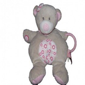 Accueil Babynat doudou Babynat Ours Beige rose fleur activitée Pantin