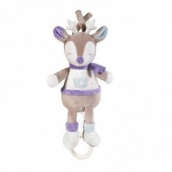 Accueil Z'autres marques Doudou Sauthon Cerf Violet Mini Noisette feuille Noisette Musical