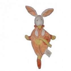 Accueil Babynat doudou Babynat Lapin Orange Spirale Attache tetine