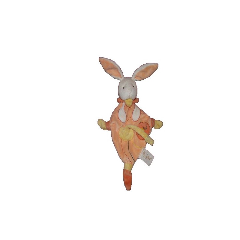 Accueil Babynat doudou Babynat Lapin Orange Spirale Attache tetine