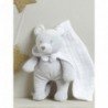 Doudou Cyrillus Souris Gris Veste Blanche Etoile Argent 18cms  Pantin