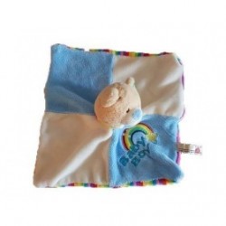 Accueil Z'autres marques Doudou Zot' marques Ours Bleu Arc en Ciel Baby Boy Hochet Plat