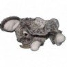 Doudou Histoire d'Ours lapin gris blanc fonce HO2033