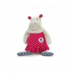 Accueil Z'autres marques Doudou Terre de Marins Hippopotame robe rouge pois blanc Choubie comme neuf