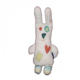 Accueil Z'autres marques Doudou Sergent Major Lapin blanc cœur orange