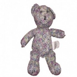 Accueil Z'autres marques Doudou Creaprim B ours fleur violet bleu 20cms