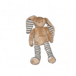 Accueil Z'autres marques Doudou Sergent Major Lapin marron rayure rayee vert 25cms