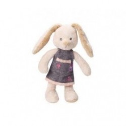 Accueil Z'autres marques Doudou Pericles Lapin robe jeans etoile rose 26cms