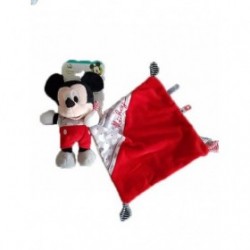 Accueil Disney Doudou Nicotoy / Kitchoun Mickey avec mouchoir rouge gris nuage