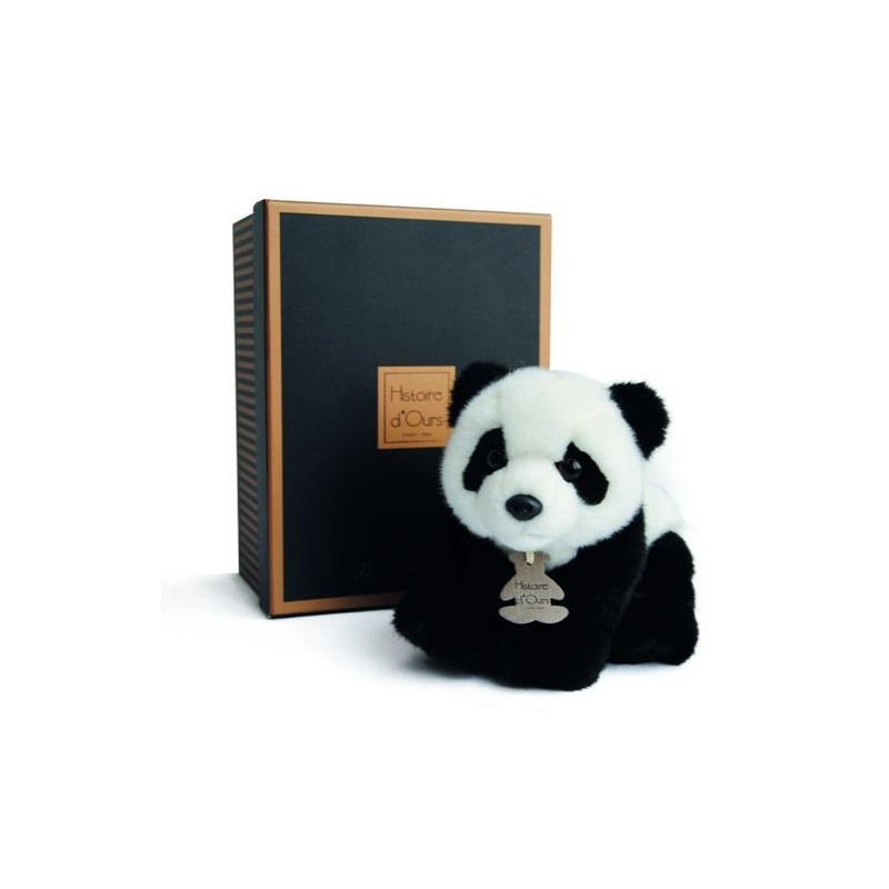 Accueil Histoire d'ours Doudou Histoire d'ours Panda Noir et Blanc les Authentiques 20cms HO2212