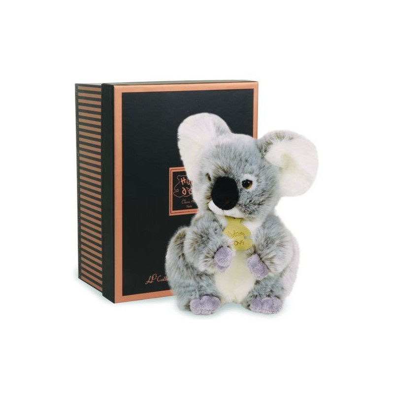 Accueil Histoire d'ours Doudou Histoire d'ours Koala Gris Les Authentiques PM 20cms HO2218