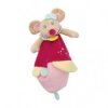 Accueil Babynat doudou Babynat Souris Rose Jaune Col BN261 Rosie et Marceau Plat