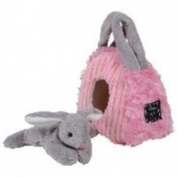 Accueil Histoire d'ours Doudou Histoire d'ours en promenade avec mon petit lapin sac rose HO2227