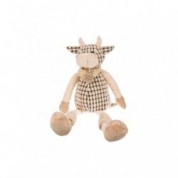 Accueil Histoire d'ours Doudou Histoire d'ours vache pantin blanc marron Vagabond HO2067 Pm 23cms