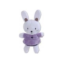 Accueil Nicotoy Doudou Nicotoy Lapin Violet pull et short Taille 22cms Pantin