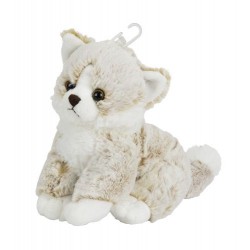 Accueil Nicotoy doudou Nicotoy Chat Beige Assis avec Beans Billes 23cms Floopy Pantin