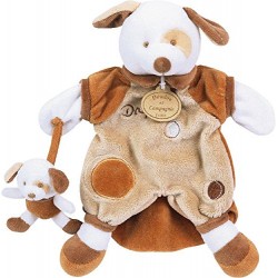 Accueil Doudou et Compagnie doudou et Compagnie Chien Marron Son Bebe Daffy Marionnette